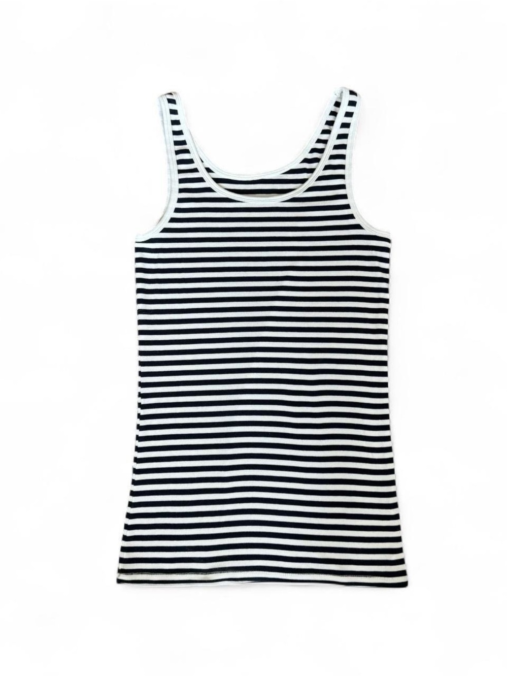 Striped Black & White Tank Top for Women